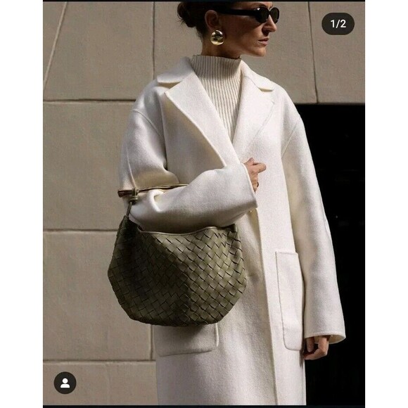 Banana Republic Wool AMINA DOUBLE-FACED TOP COAT size S IVORY  NWT - Picture 2 of 7